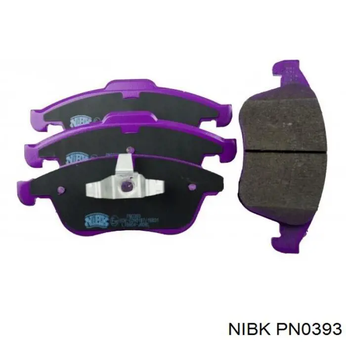 PN0393 Nibk колодки тормозные передние дисковые