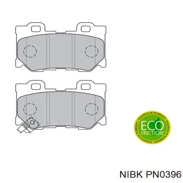 Колодки дисковые  Nibk PN0396 цена, от 30.60 USD