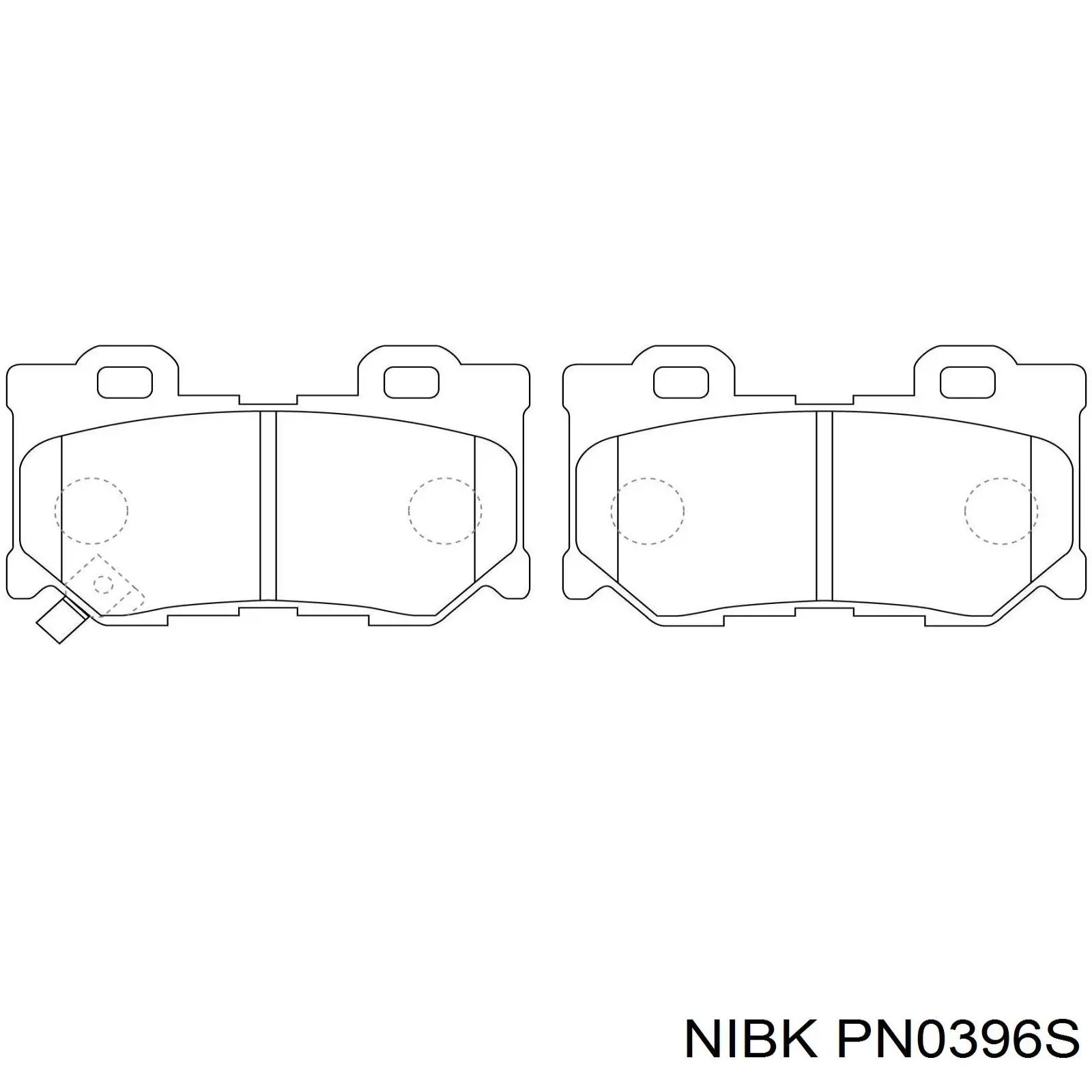 Колодки дисковые  Nibk PN0396S цена, от 30.57 USD