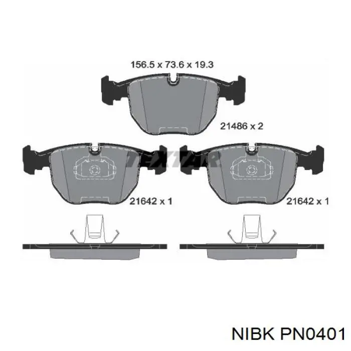 Колодки Nibk PN0401 цена, от 24.57 USD