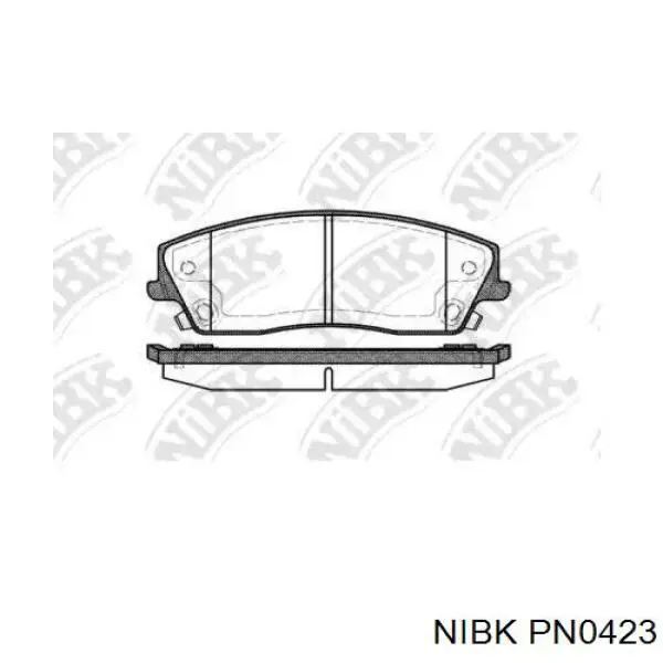 Передние тормозные колодки PN0423 Nibk