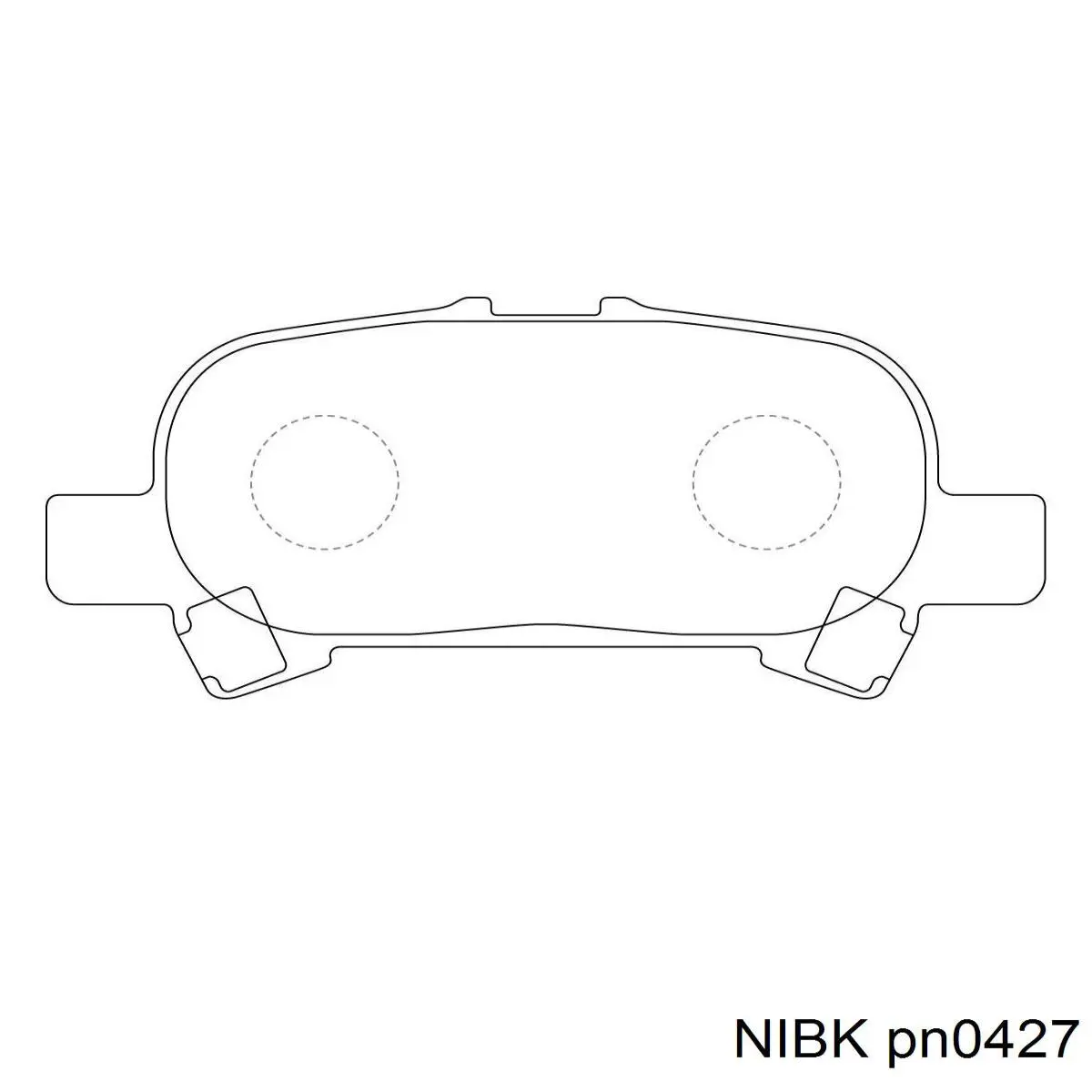 Колодки тормозные задние дисковые NIBK PN0427