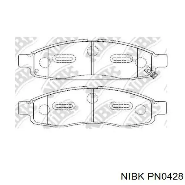 PN0428 Nibk Колодки передние