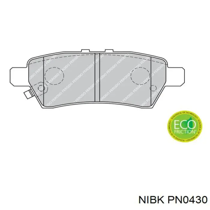 Колодки дисковые  Nibk PN0430 цена, от 23.99 USD