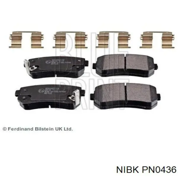 Колодки дисковые  Nibk PN0436 цена, от 19.54 USD
