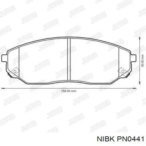 Колодки Nibk PN0441 цена, от 22.63 USD