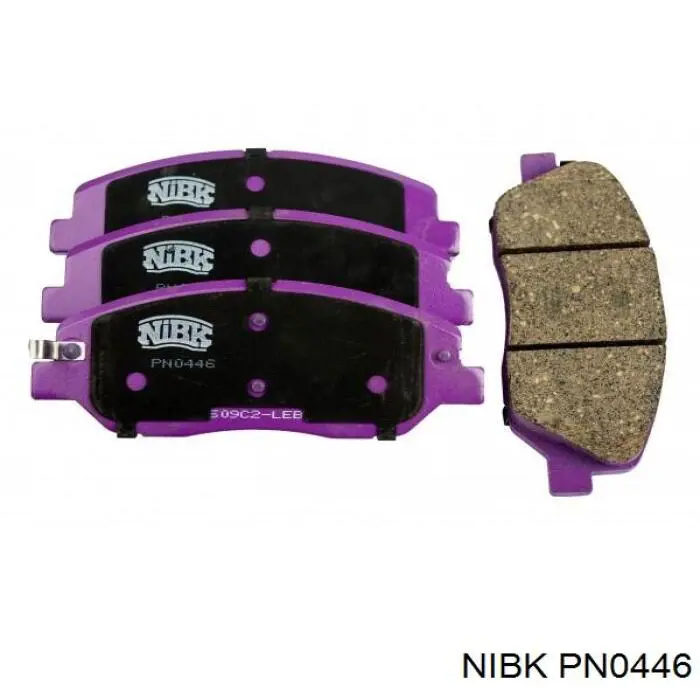 PN0446 Nibk колодки тормозные передние дисковые