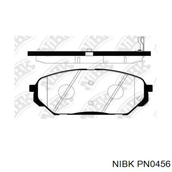 Колодки Nibk PN0456 цена, от 26.72 USD