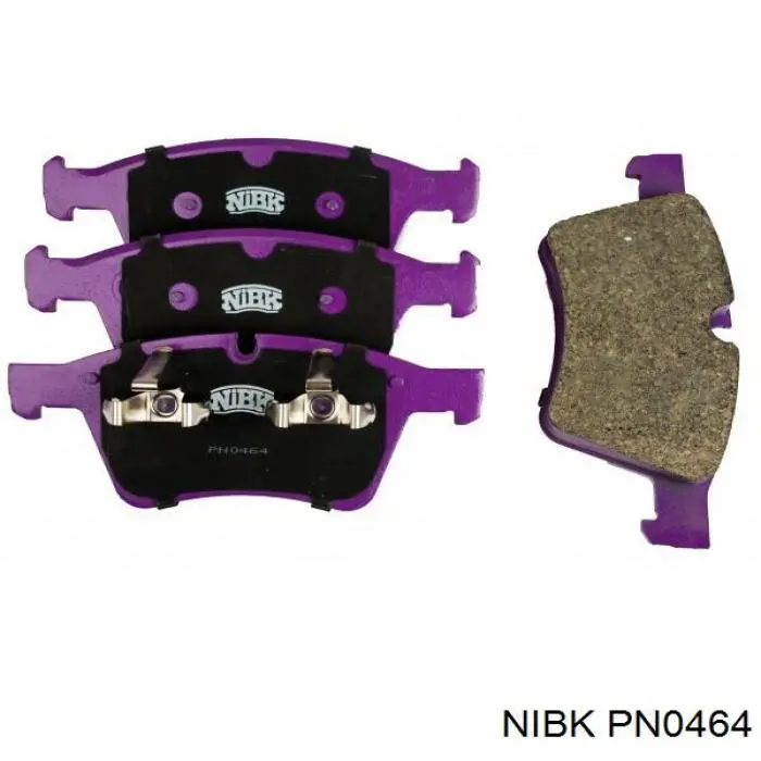 PN0464 Nibk колодки тормозные передние дисковые