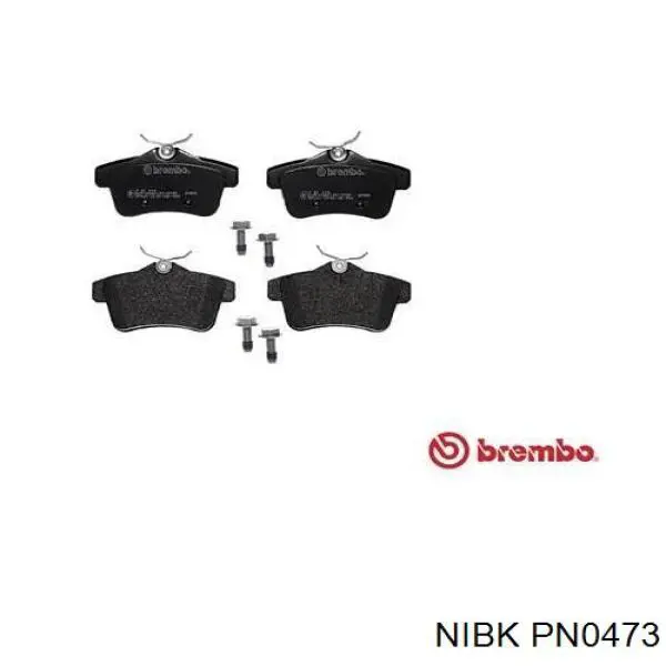 Купить PN0473 Nibk Колодки тормозные задние, дисковые