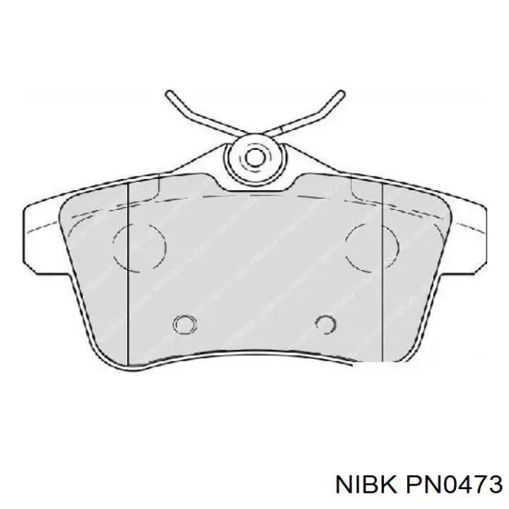 Колодки дисковые  Nibk PN0473 цена, от 25.65 USD