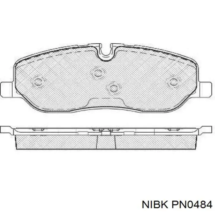 Передние тормозные колодки PN0484 Nibk