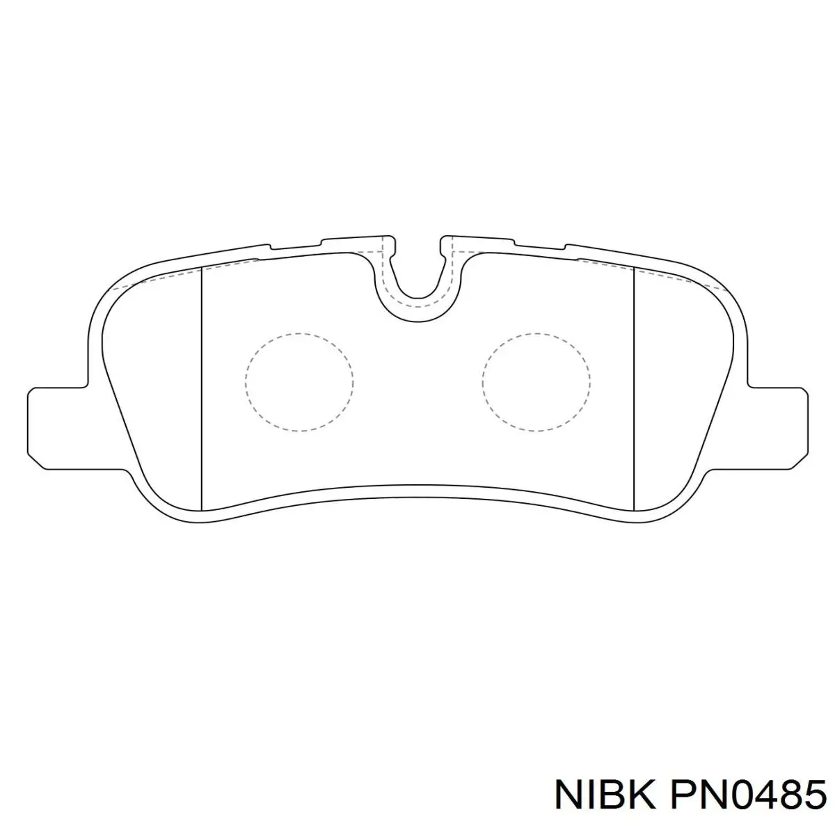 Задние тормозные колодки PN0485 Nibk