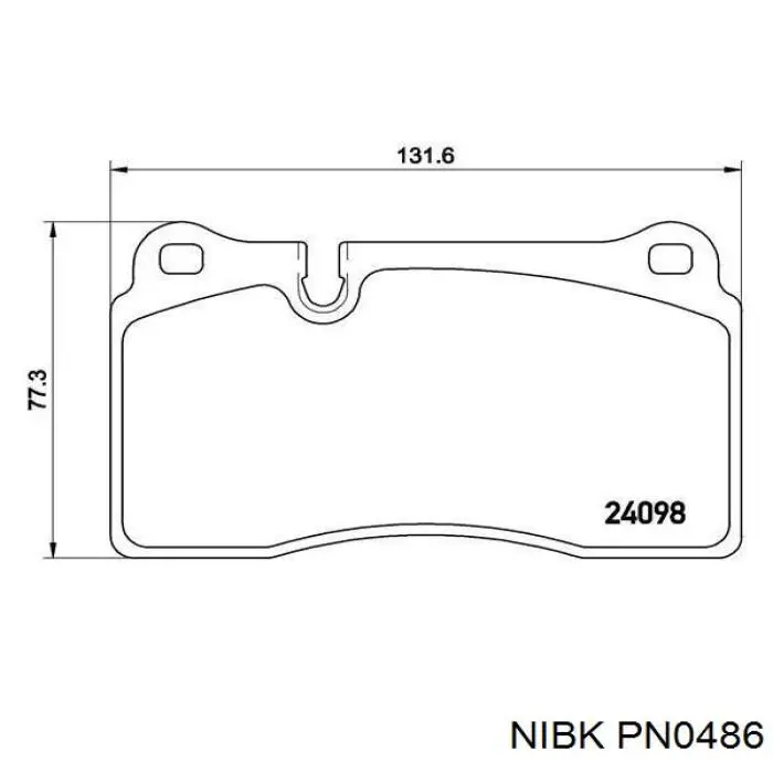 Колодки Nibk PN0486 цена, от 62.11 USD