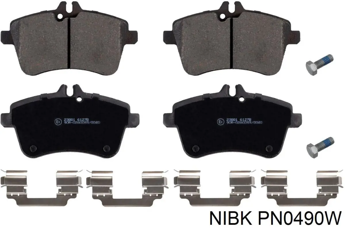 PN0490W Nibk колодки тормозные передние дисковые