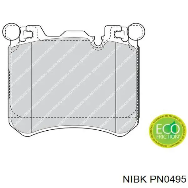 Купить PN0495 Nibk Колодки тормозные