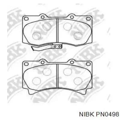 Передние тормозные колодки PN0498 Nibk