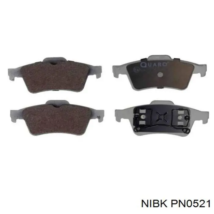 Купить PN0521 Nibk Колодки тормозные задние, дисковые