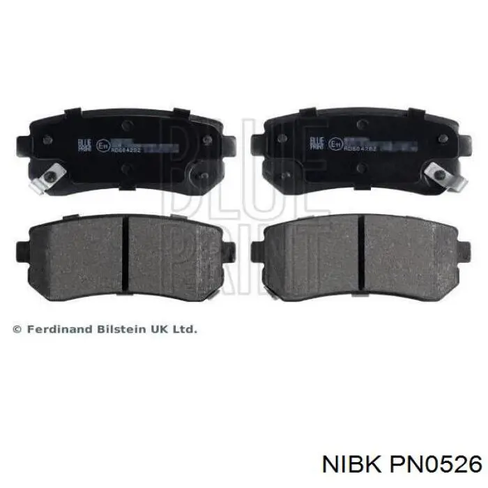 PN0526 Nibk Колодки тормозные дисковые комплект