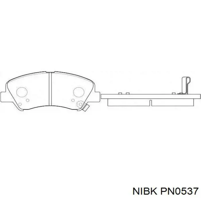 Тормозные колодки Nibk PN0537