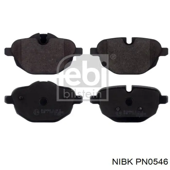 Колодки дисковые  Nibk PN0546 цена, от 65.53 USD