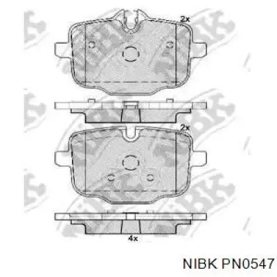 Задние тормозные колодки PN0547 Nibk