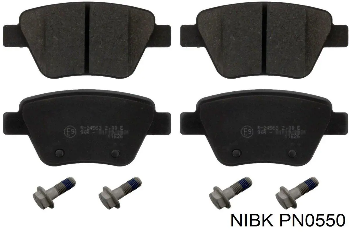 Купить PN0550 Nibk Колодки тормозные задние, дисковые