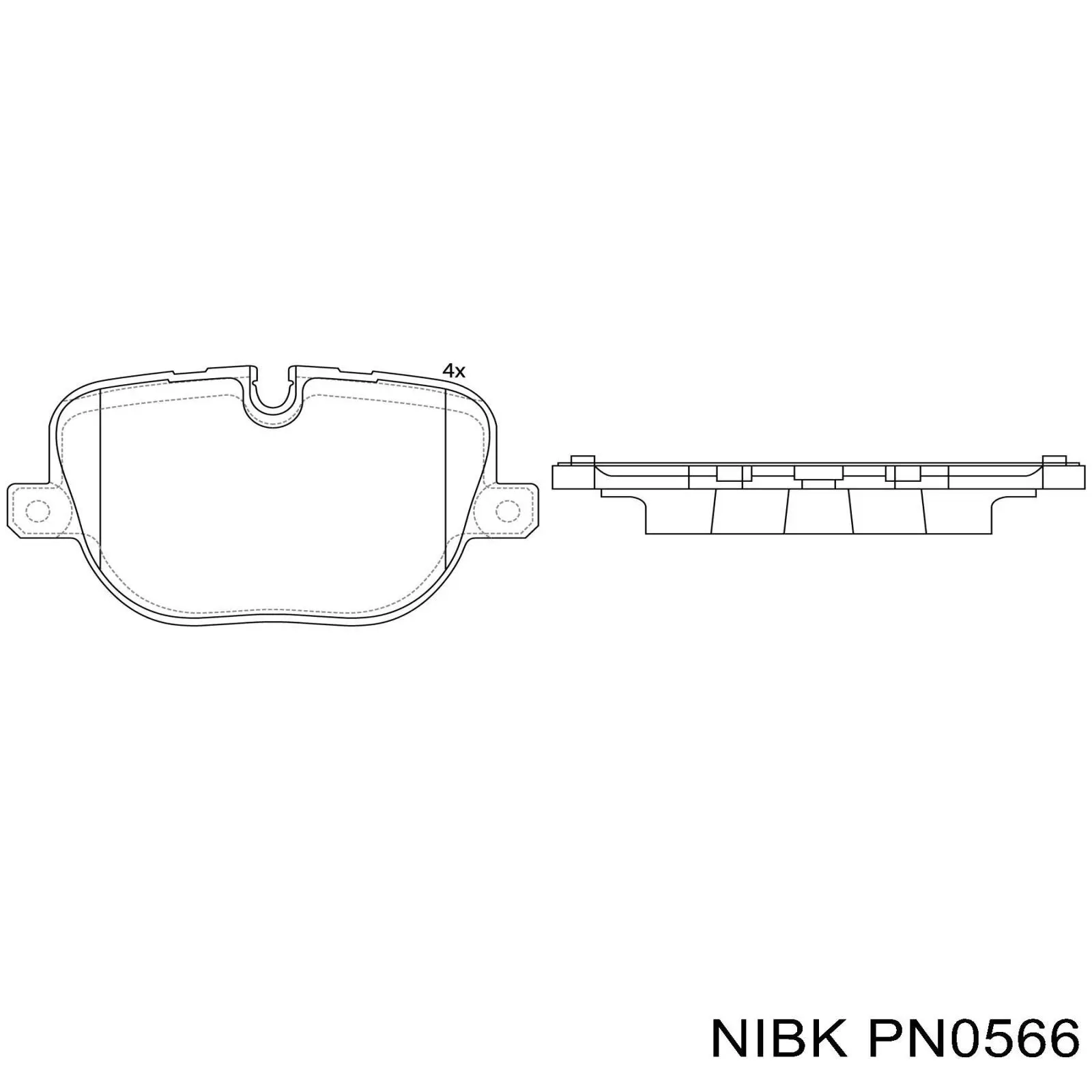 Колодки дисковые  Nibk PN0566 цена, от 38.02 USD