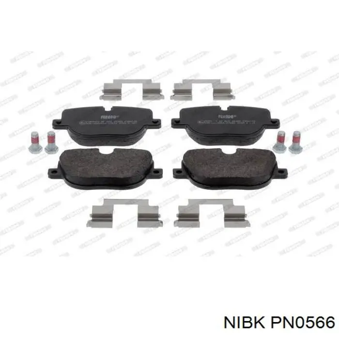 PN0566 Nibk Колодки тормозные дисковые комплект