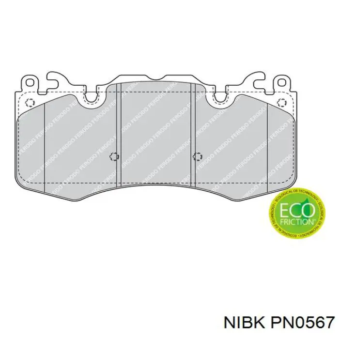 PN0567 Nibk Колодки передние