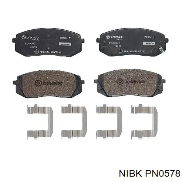 Передние тормозные колодки PN0578 Nibk