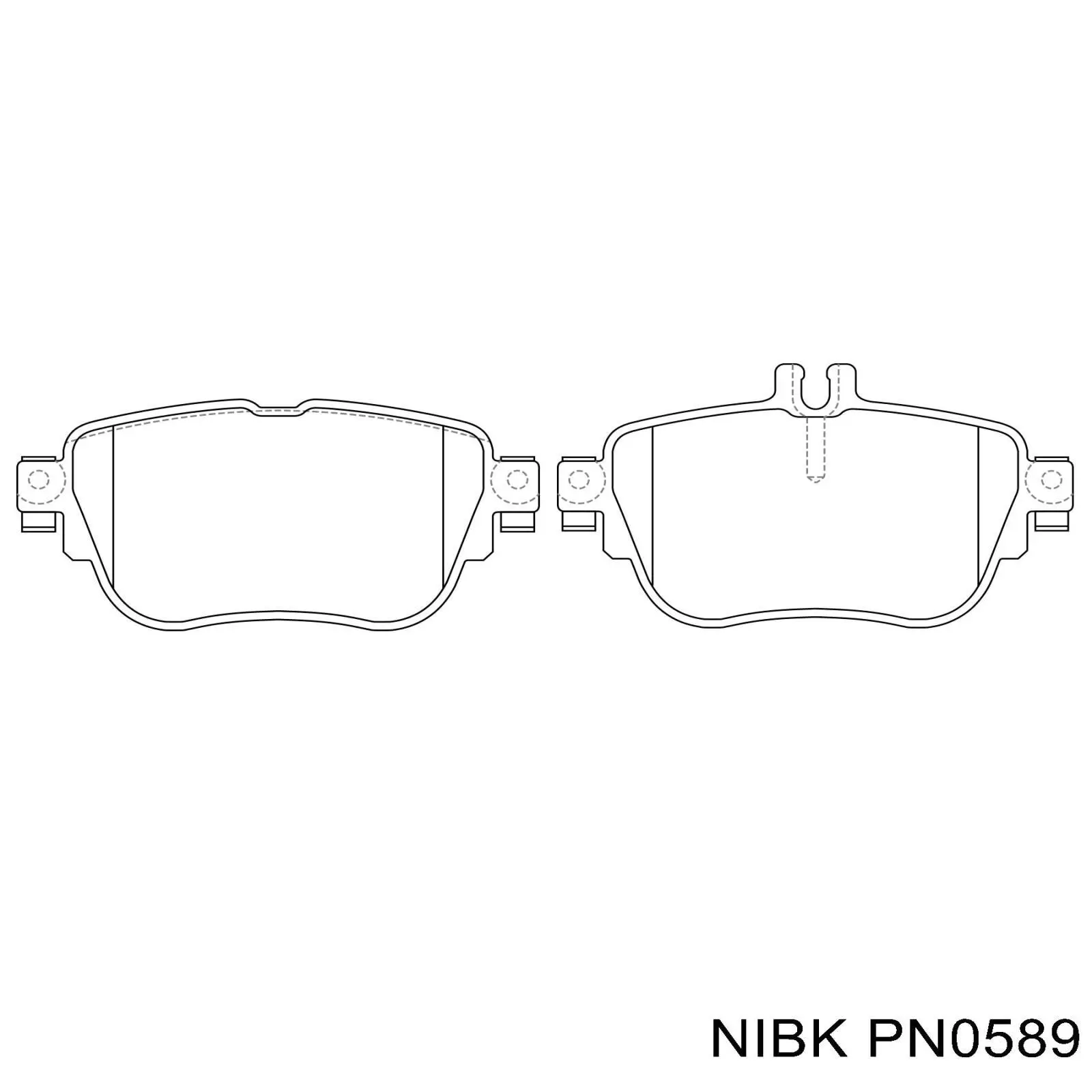 Задние тормозные колодки 5SP2042 Samko