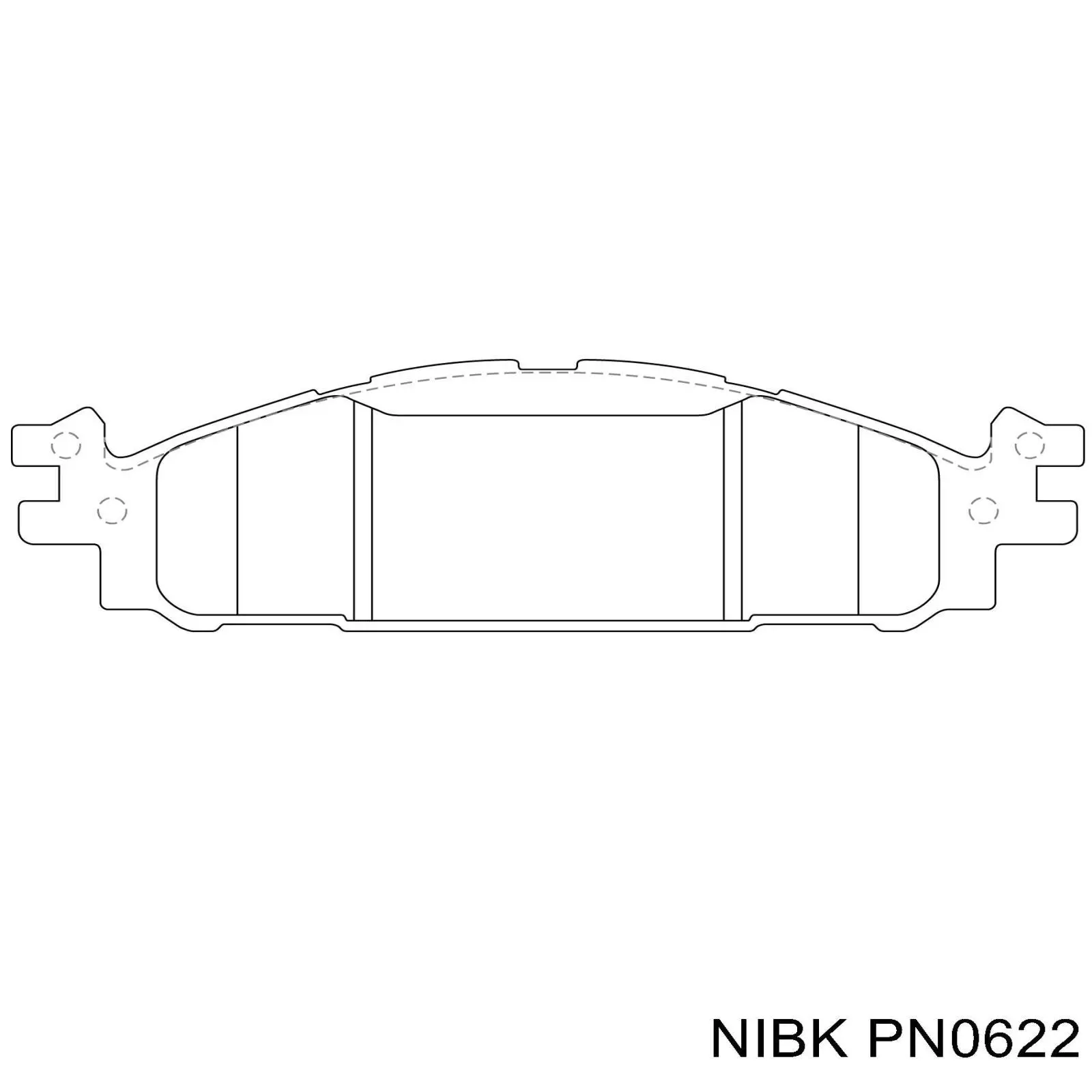 PN0622 Nibk sapatas do freio dianteiras de disco