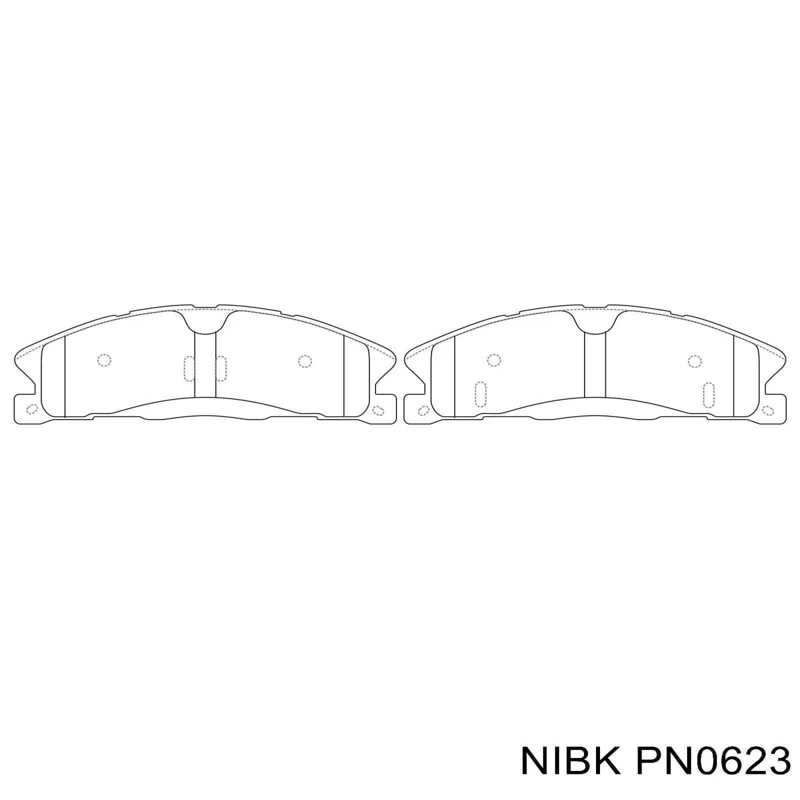 NBR1611 Ford колодки тормозные передние дисковые