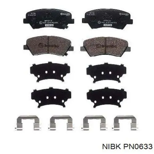 Купить PN0633 Nibk Колодки тормозные