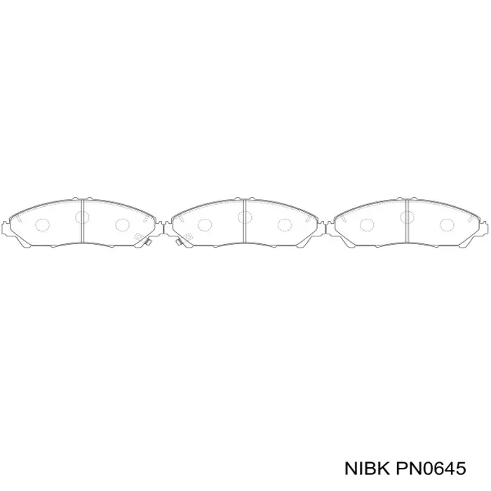 PN0645 Nibk Колодки передние