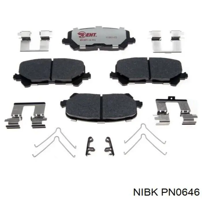 Задние тормозные колодки PN0646 Nibk