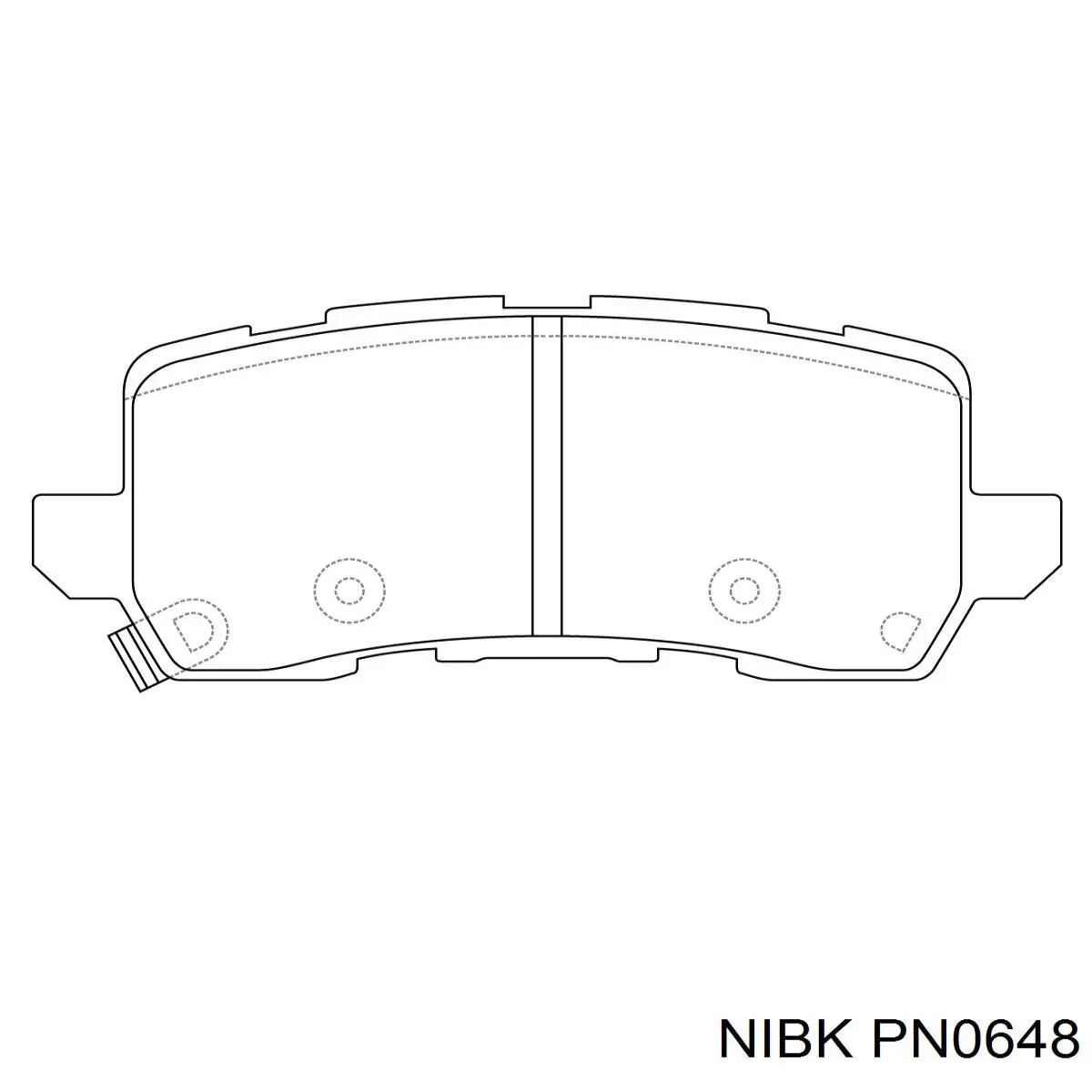 PN0648 Nibk Колодки тормозные дисковые комплект