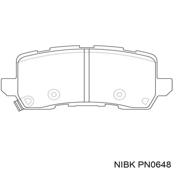 Колодки дисковые  Nibk PN0648 цена, от 56.01 USD