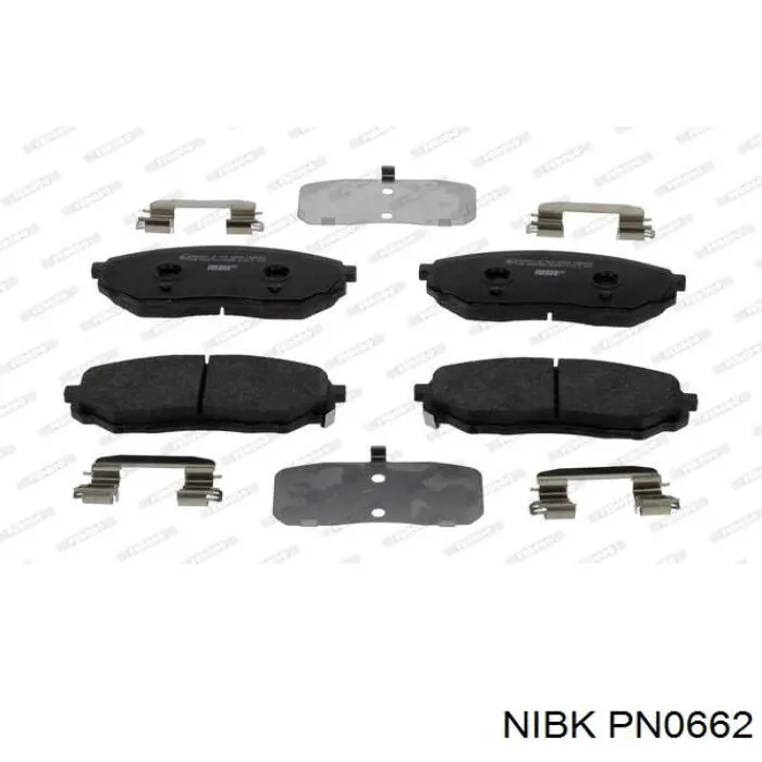 Передние тормозные колодки PN0662 Nibk