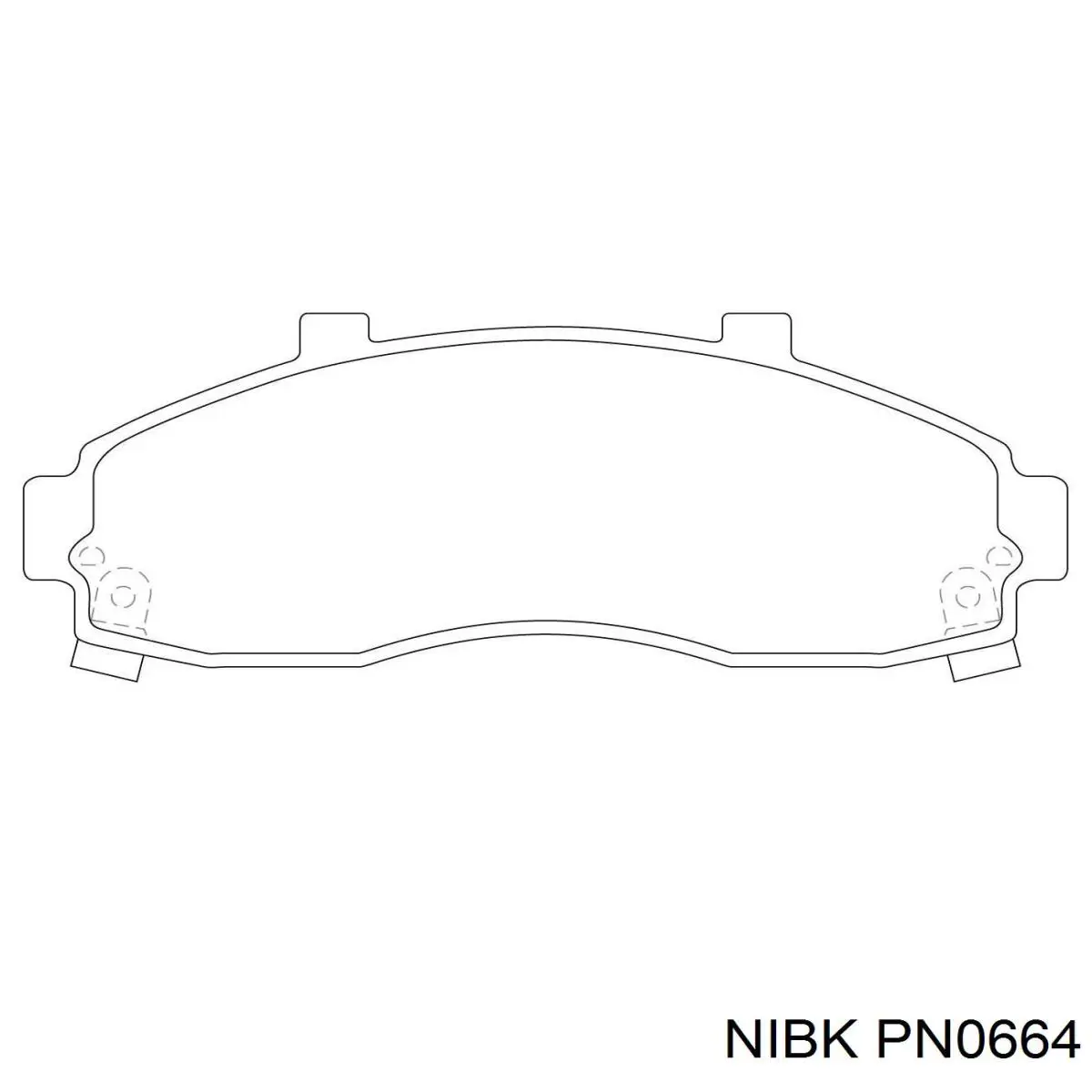 Передние тормозные колодки PN0664 Nibk