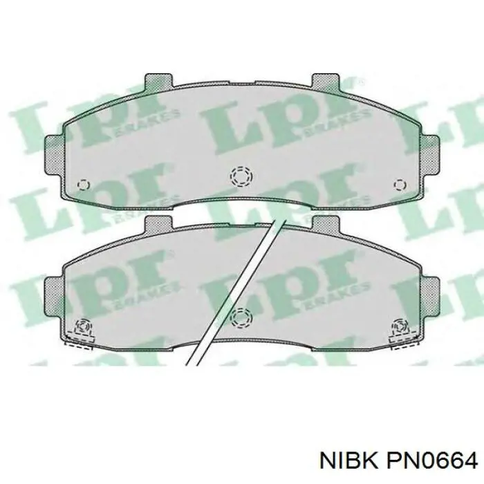 PN0664 Nibk Колодки передние