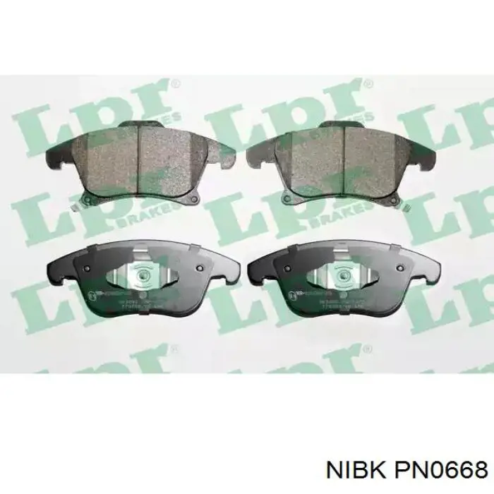 PN0668 Nibk Колодки передние