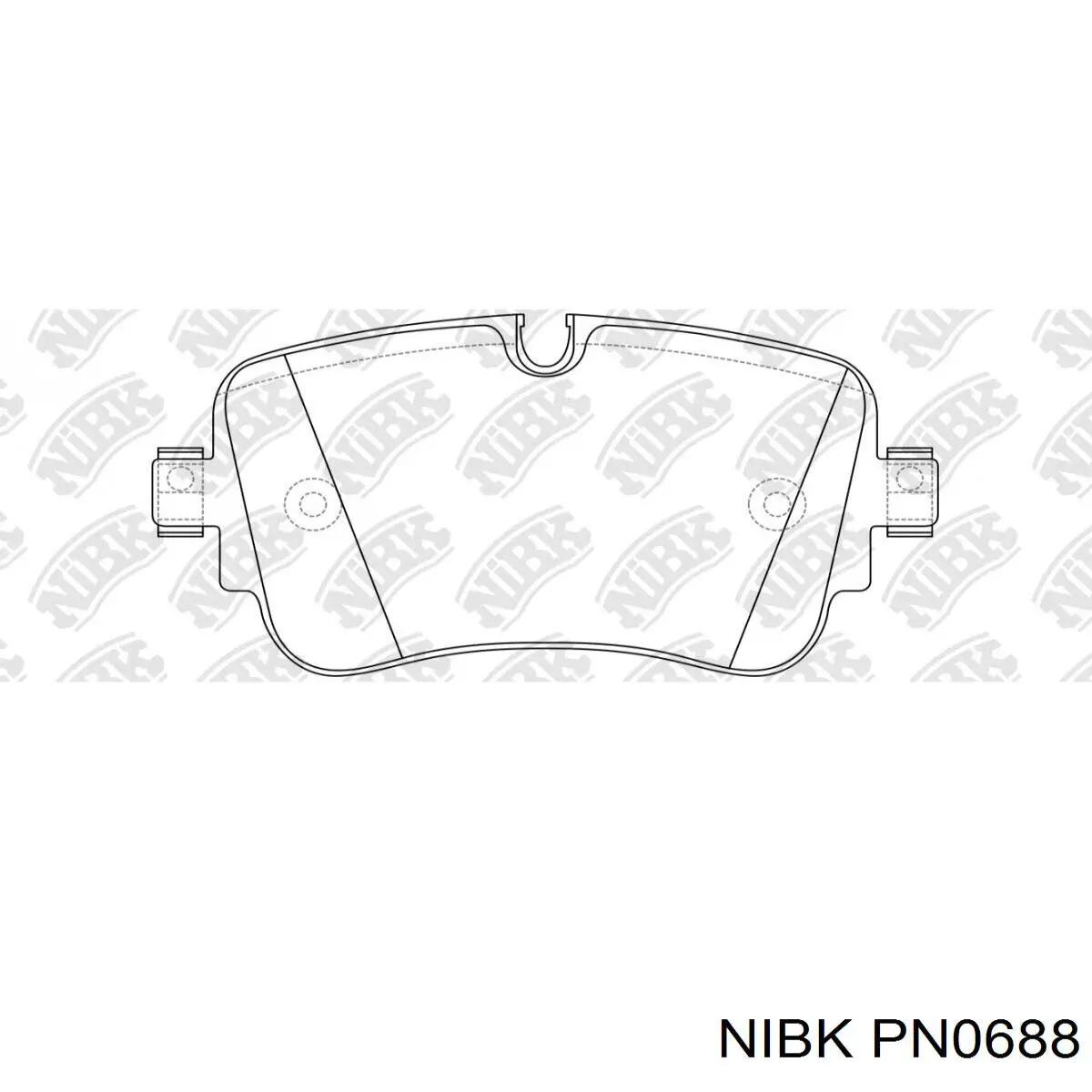 Задние тормозные колодки PN0688 Nibk