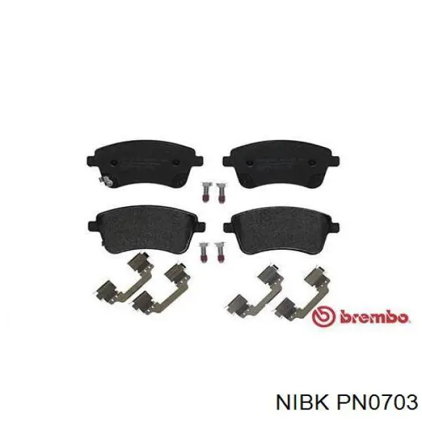 Колодки Nibk PN0703 цена, от 28.65 USD