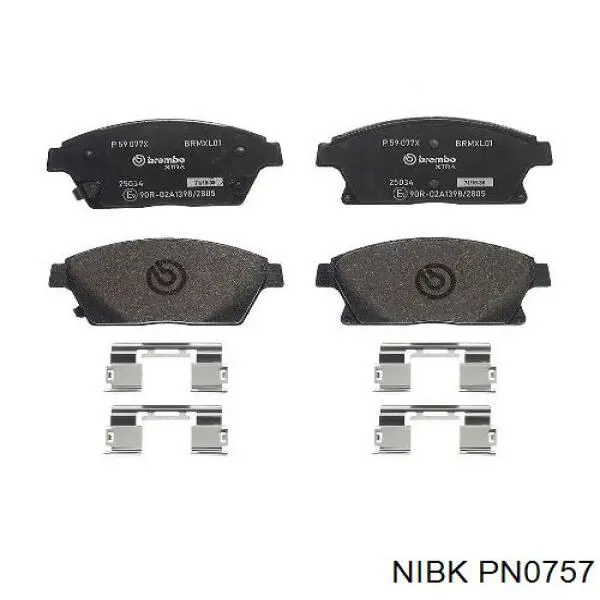 PN0757 Nibk Колодки передние