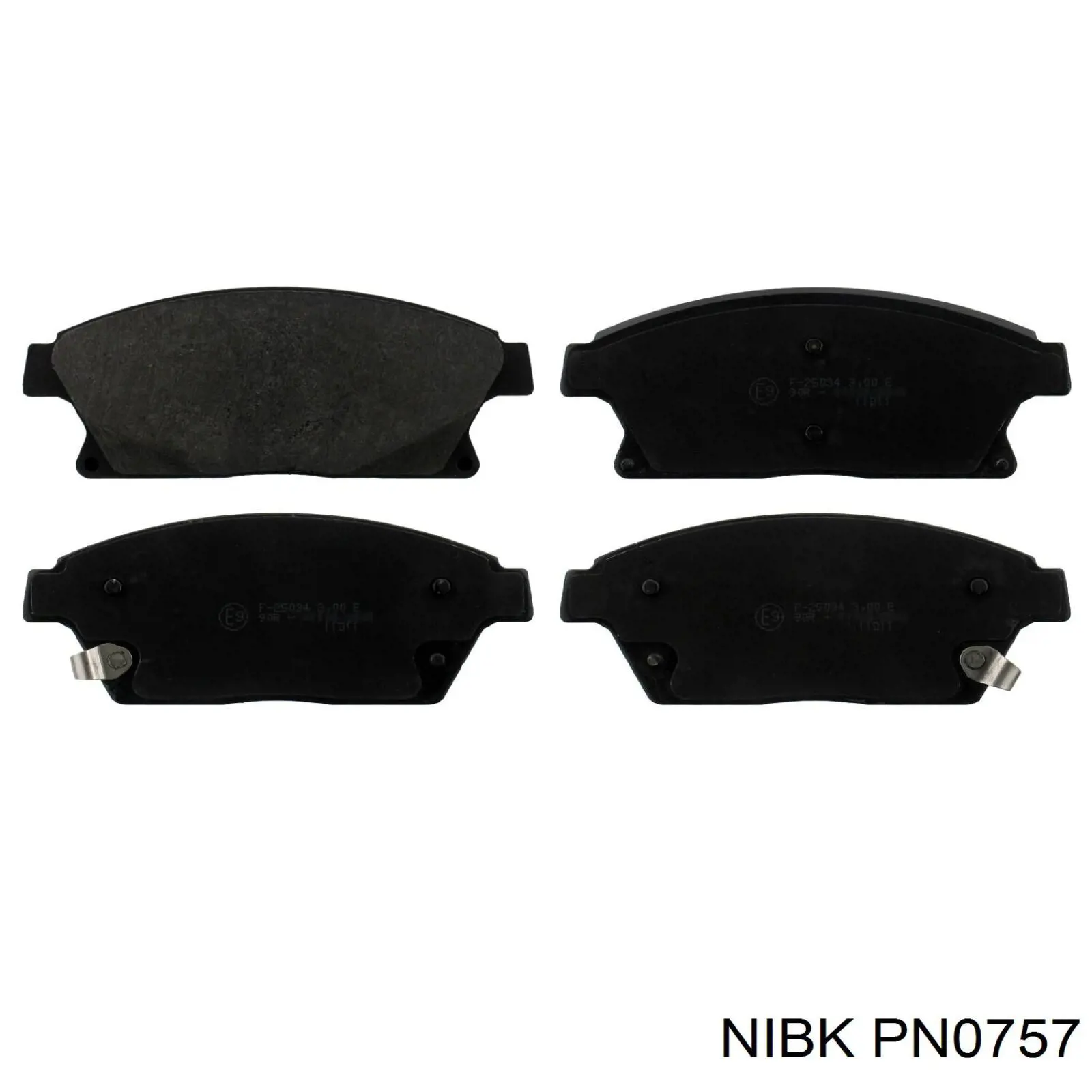 Передние тормозные колодки PN0757 Nibk