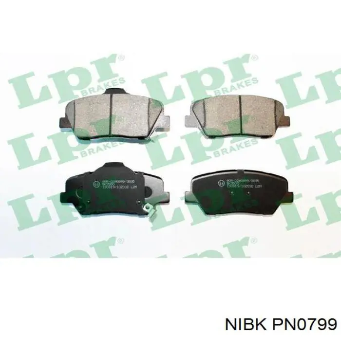Колодки Nibk PN0799 цена, от 26.14 USD