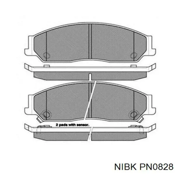 Купить PN0828 Nibk Колодки тормозные