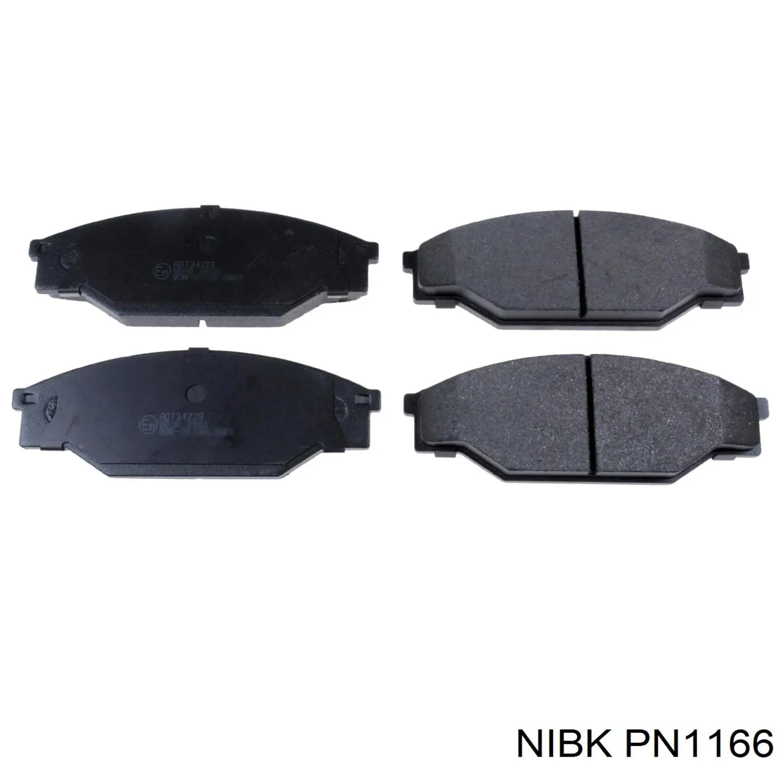 Передние тормозные колодки PN1166 Nibk